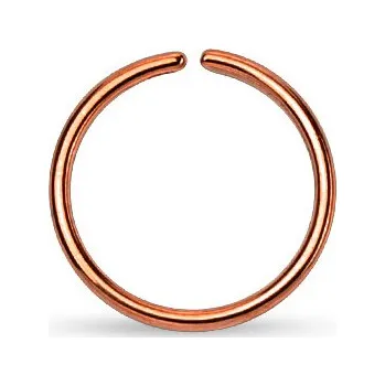 Módní doplněk Šperky4U Piercing do nosu - kruh zlacený - N0030-1208