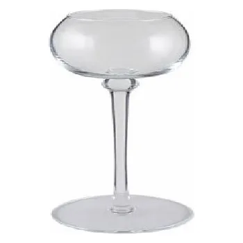 Svícen Svícen na noze BORMIO, čirá, skleněný, pr.12x34cm|Kaheku