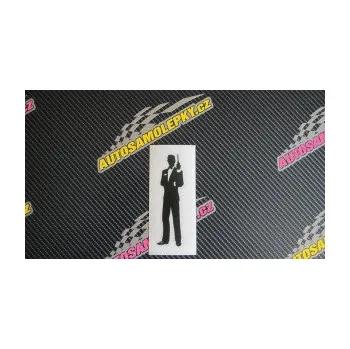 Samolepící dekorace James Bond silueta pravá (17 - šedá) SAMOLEPKA NA AUTO, NÁLEPKA, FÓLIE, POLEP, TUNING, VLASTNÍ TEXT, TISK, AUTOSAMOLEPKY.cz, POLEPY, OBRÁZEK, LOGO, 3D STICKERS