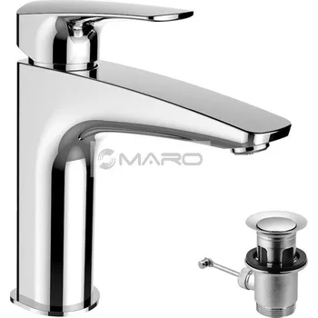Vodovodní baterie LAUFEN Laurin Baterie umyvadlová stojánková, výtok 130 mm, kartuše Eco+, s výpustí, chrom, HF500703100000