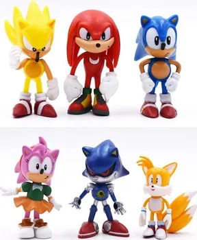 Figurka Figurky Sonic 7 cm 6 ks