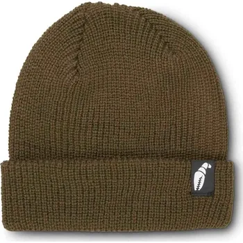 Čepice CRAB GRAB kulich - Claw Label Beanie Brown (BROWN)