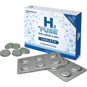 H2 InFuse Wellness & Spa Molekulární vodík 12 tbl. H2 InFuse Wellness & Spa Molekulární vodík 12 tbl.