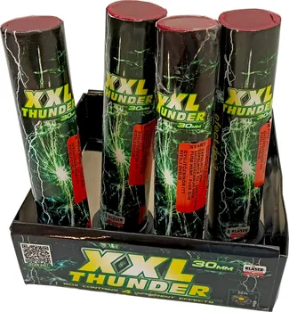 Zábavní pyrotechnika Klásek Pyrotechnics Single Shot XXL Thunder kulové pumy 30 mm 4 ks