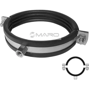 Vodovodní potrubí Rabovský Objímka dvoušroubková LUPD/TUPD 75 mm (73 - 79 mm), M 8, 11220075