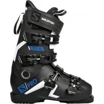 Sjezdové boty Salomon S/Pro 100 XF CS Velikost: MP 260-5 black/white/race blue 19/20