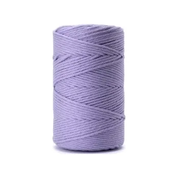 Příze Yarn Melow Šňůra Angel 3mm Fialová světlá (Yarn Melow Macramé šňůra Angel Fialová světlá)