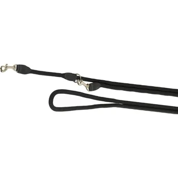 Vodítko pro psa Nobby FUN Royal černé lanové vodítko nastavitelné 200cm / 13mm