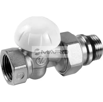 Radiátor Giacomini Šroubení radiátorové R15TG přímé, regulační a uzavíratelné 3/4", chrom, R15X034