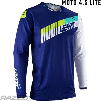Moto dres Pánský MX dres LEATT Moto 4.5 Lite Jersey Blue 2023 XXL