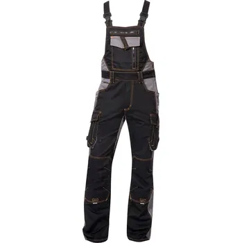 pracovní kraťasy ARDON®VISION Pracovní kalhoty s laclem černé zkrácené XL H9130/XL