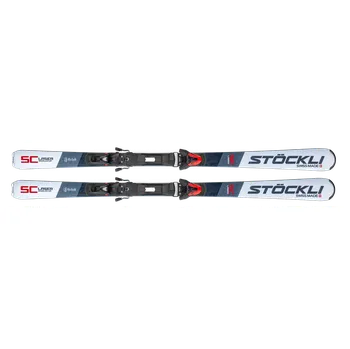 Sjezdové lyže Recenze Stöckli Laser SC + Salomon MC11 149 cm