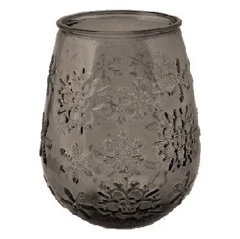 Sklenice Váza z recyklovaného skla COPOS DE NIEVE, 0,65L hnědá (balení obsahuje 1ks)|Vidrios San Miguel|Recycled Glass