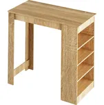 Barový stůl s regálem Austen dub sonoma