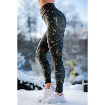 Dámské legíny Zimní legíny Zlaté mámení S