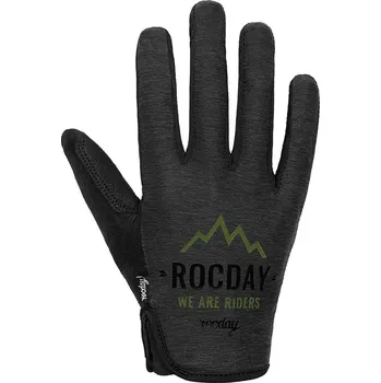 Cyklistické rukavice ROCDAY Cyklistické rukavice dlouhoprsté - FLOW - zelená/černá