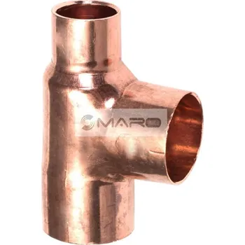 Instalatérský materiál T-kus Cu pájecí 5130R redukovaný 22 x 15 x 12 mm, 132253