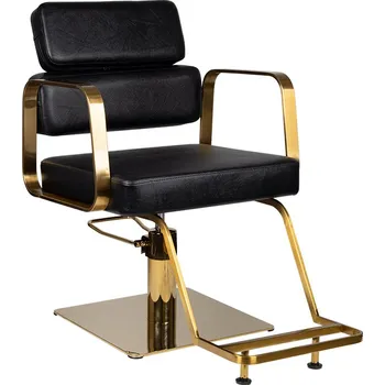Kadeřnické křeslo KADEŘNICKÉ KŘESLO GABBIANO PORTO ZLATO ČERNÉ