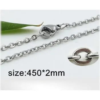 Řetízek Ocelový náhrdelník - Hmotnost: 2.8g, 450*2mm