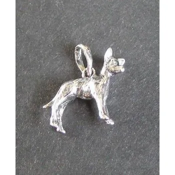 Přívěsek Miniatura psa - stříbrný přívěsek