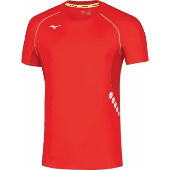 Pánské tričko Pánské sportovní tričko Mizuno Premium JPN Tee/Red/Red Velikost: XXL