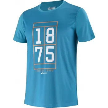 Chlapecké tričko Dětské tričko Babolat EXERCISE GRAPHIC TEE BOYS Barva: Modrá, Velikost: 12-14 let