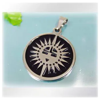 Přívěsek Kruh s motivem slunce - ocelový přívěsek