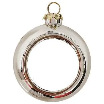 Vánoční ozdoba Vánoční ozdoba s vlastním potiskem 60 mm bílá