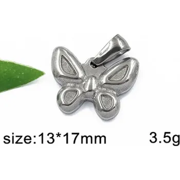 Přívěsek Motýlek 13x17mm - ocelový přívěsek