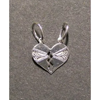 Přívěsek Rozpůlitelné srdíčko - pro páry (lze odlomit na 2 kusy)