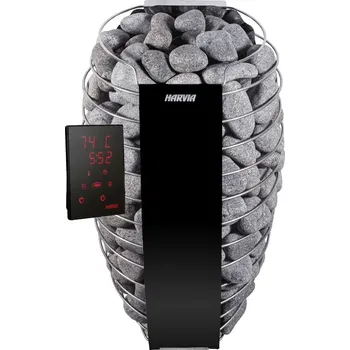 Elektrická kamna Harvia Spirit SP60XW 6,0 kW WiFi černá + Doprava zdarma