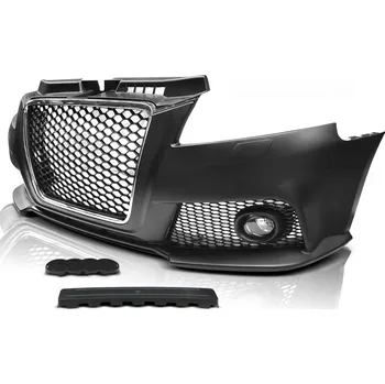 Nárazník Tuning Tec Přední nárazník AUDI A3 8P 2008-2012 RS STYLE CHROM ČERNÝ