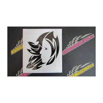 Samolepící dekorace SAMOLEPKA Panna 003 levá (10 - červená) NA AUTO, NÁLEPKA, FÓLIE, POLEP, TUNING, VLASTNÍ TEXT, TISK, AUTOSAMOLEPKY.cz, POLEPY, OBRÁZEK, LOGO, SAMOLEPKY