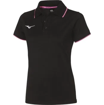 Dámské tričko Mizuno Polo/Black/Pink Fluo Velikost: 3XL