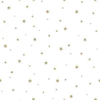Tapeta Vliesová tapeta bílá se zlatými hvězdičkami 139259, Forest Friends, Esta