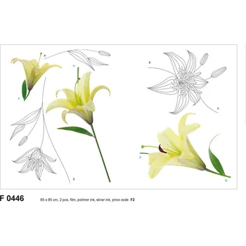 Samolepka / samolepící dekorace na zeď F 0446, Lily, AG Design