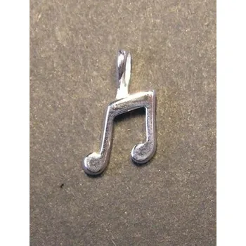Přívěsek Hudební nota - stříbrný přívěsek / přívěsek ze stříbra (Nota ze stříbra - stříbrný přívěsek / přívěsek ze stříbra)