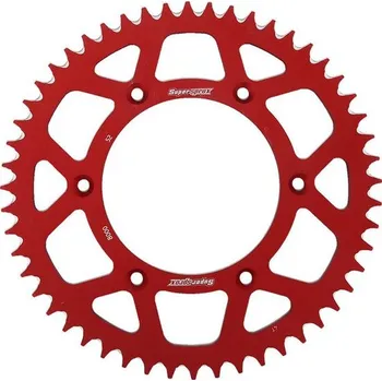 Řetězová sada pro motocykl SUPERSPROX Hliníková řetězová rozeta SUPERSPROX RAL-8000:52-RED červená 52 zubů, 520