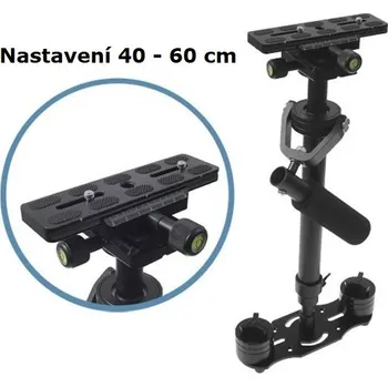 Sestava studiového vybavení Video stabilizátor Flycam - nastavitelný 40-60 cm, nosnost až 3 kg