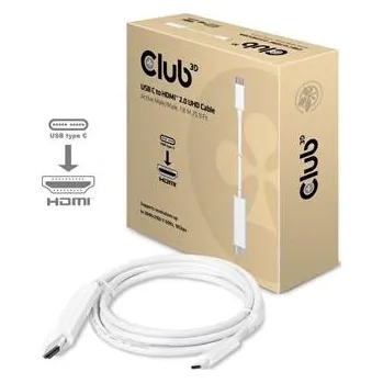 Video kabel Club3D Kabel aktivní USB typ C na HDMI 2.0 4K60Hz UHD, 1,8m