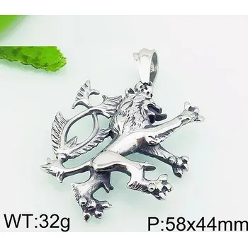 Přívěsek Ocelový přívěsek - český lev