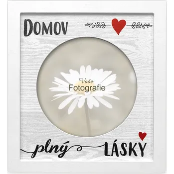 Rám na obraz Nekupto Fotorámeček čtvercový Domov plný lásky Sladký domov