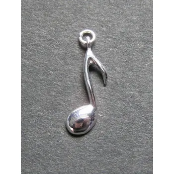 Přívěsek Nota osminová - stříbrný přívěsek / přívěsek ze stříbra