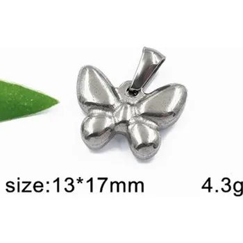 Přívěsek Motýl 13x17mm - ocelový přívěsek