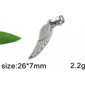 Přívěsek Křídlo - 26x7mm - ocelový přívěsek