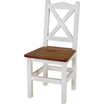 Jídelní stůl Rustikální židle WHITE HOME SIL02 Barevné provedení: Bílý vosk K17 - bezbarvý vosk K09