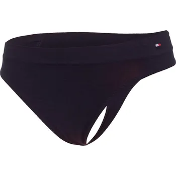 Kalhotky TOMMY HILFIGER DÁMSKÉ KALHOTKY TANGA THONG BLACK UW0UW03819 BDS Velikost: S