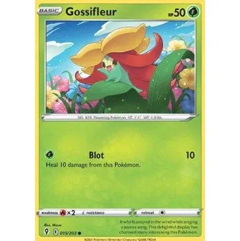 Karetní hra Pokémon EVS 015/203 Gossifleur - Evolving Skies Stav: Near Mint, Verze: REVERSE HOLO