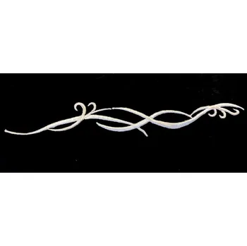 N239, Nažehlovačka, Krémová vlnka ornament, 20x2,5 cm, 1ks