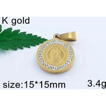 Přívěsek Náboženský motiv - kulatý přívěsek z oceli - varianta 2